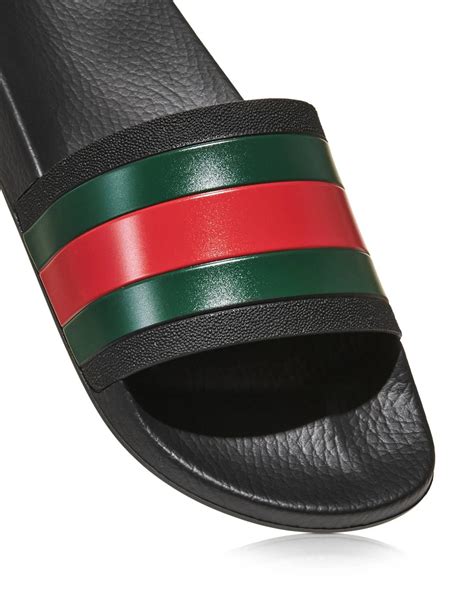 gucci pursuit 72 rubber slide sandal|Gucci rubber slides.